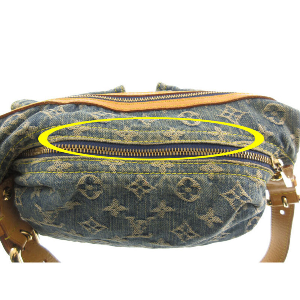 LOUIS VUITTON Baggy Monogram Denim Blue Shoulder Bag - Picture 8 of 10